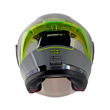 CASCO SHAFT SH-226SP FINE LINE GRIS AMARILLO VISOR IRIDIUM