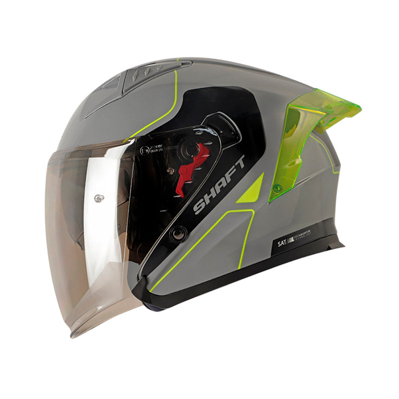 CASCO SHAFT SH-226SP FINE LINE GRIS AMARILLO VISOR IRIDIUM