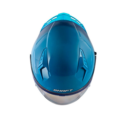 CASCO SHAFT SH-226SP SOLID SUNSET AZUL OSCURO VISOR IRIDIUM