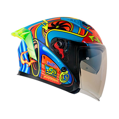 CASCO SHAFT SH-226SP TURBO MATE AZUL NARANJA NEON IRIDIUM