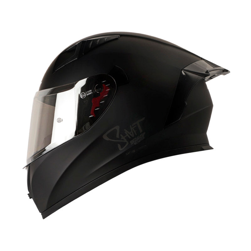 CASCO SHAFT SH-526SP SOLID MATE NEGRO NEGRO7 VISOR PLATA