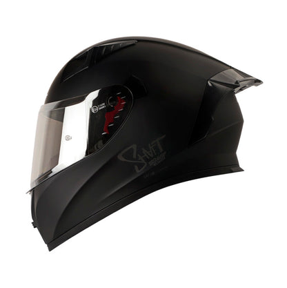 CASCO SHAFT SH-526SP SOLID MATE NEGRO NEGRO7 VISOR PLATA