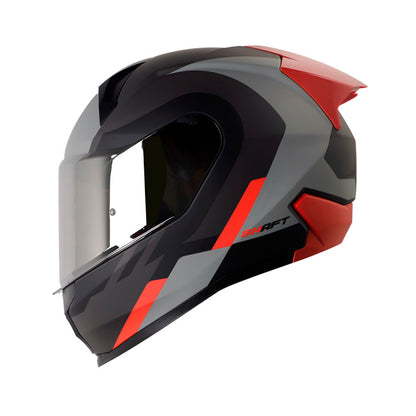 CASCO SHAFT SH-560 WUOKI GRIS OSCURO ROJO VISOR IRIDIUM