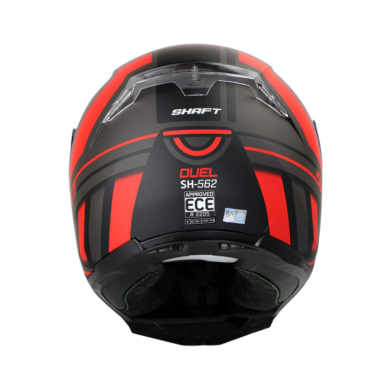 CASCO SHAFT SH-562 DUEL MATE NEGRO ROJO