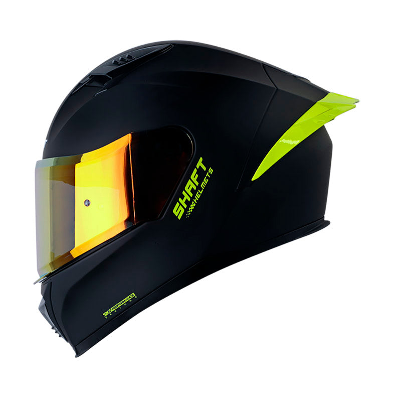 CASCO SHAFT SH-590SR SOLID MATE NEGRO AMARILLO NEON IRIDIUM