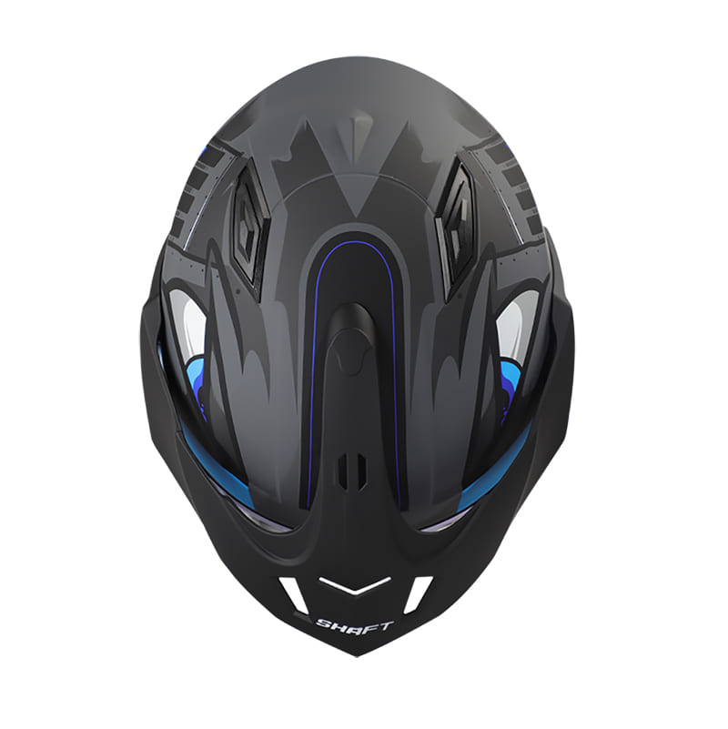 CASCO SHAFT SH-227 TRIAL COMANDER MATE GRIS AZUL