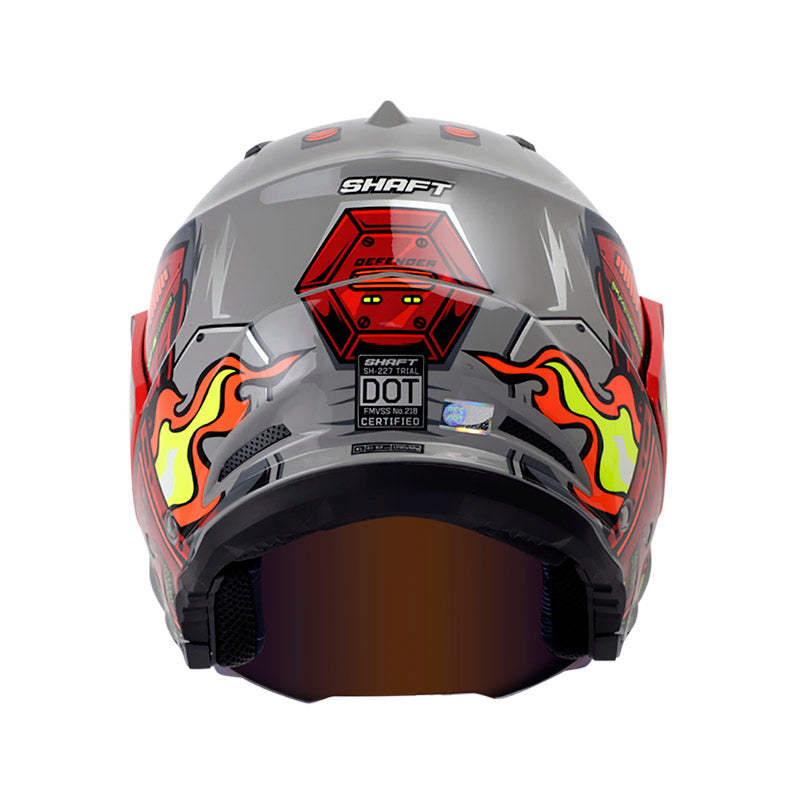 CASCO SHAFT SH-227 TRIAL DEFENDER NARDO ROJO VISOR IRIDIUM