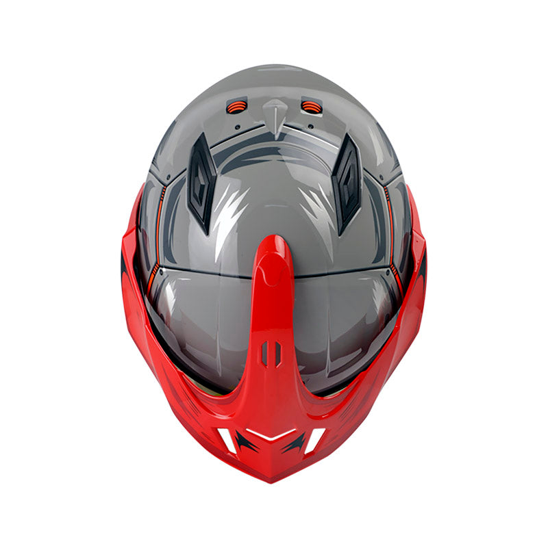 CASCO SHAFT SH-227 TRIAL DEFENDER NARDO ROJO VISOR IRIDIUM