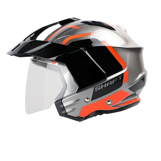 CASCO SHAFT SH-227 LOCK NEGRO NARANJA NEON