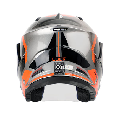 CASCO SHAFT SH-227 LOCK NEGRO NARANJA NEON