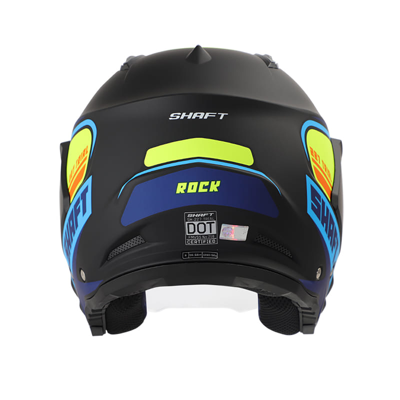 CASCO SHAFT SH-227 ROCK MATE NEGRO AMARILLO NEON