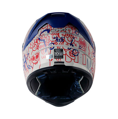 CASCO SHAFT SH-502SP PEEPS GRIS CLARO AZUL VISOR IRIDIUM
