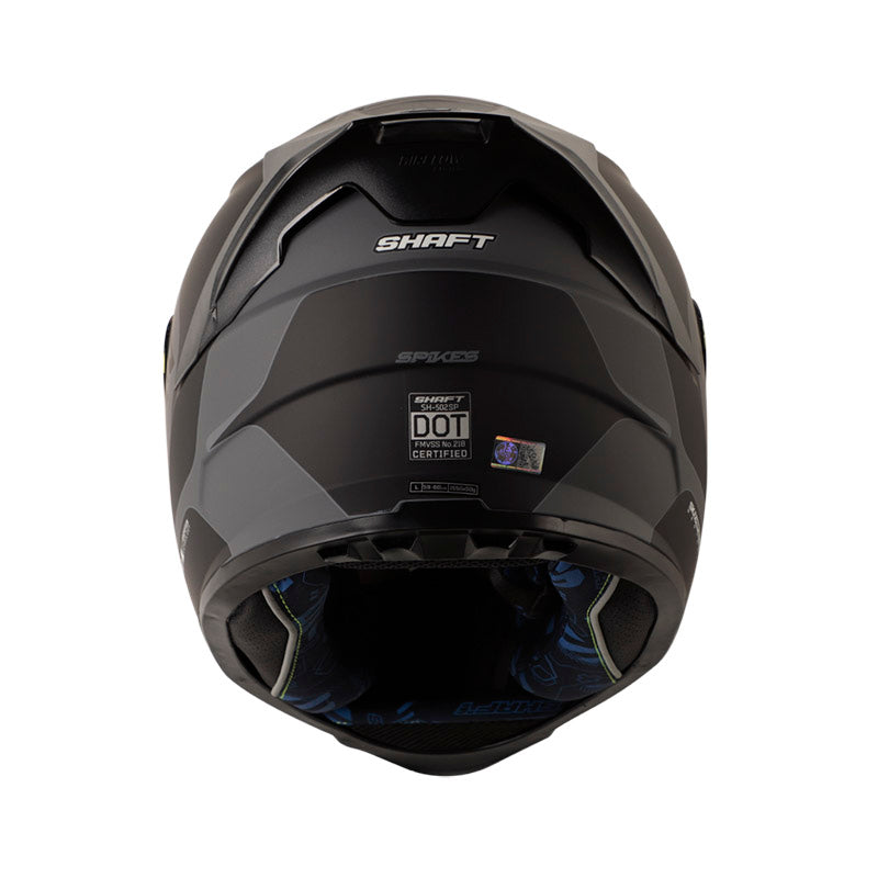 CASCO SHAFT SH-502SP SPIKES MATE GRIS OSCURO NEGRO IRIDIUM