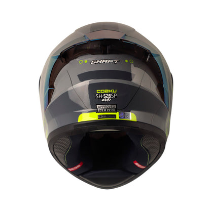 CASCO SHAFT SH-526SP COZKU GRIS AMARILLO NEON VISOR IRIDIUM