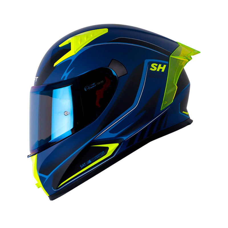 CASCO SHAFT SH-526SP EVO EVOSPECTER MATE AZUL AMARILLO IRIDIUM
