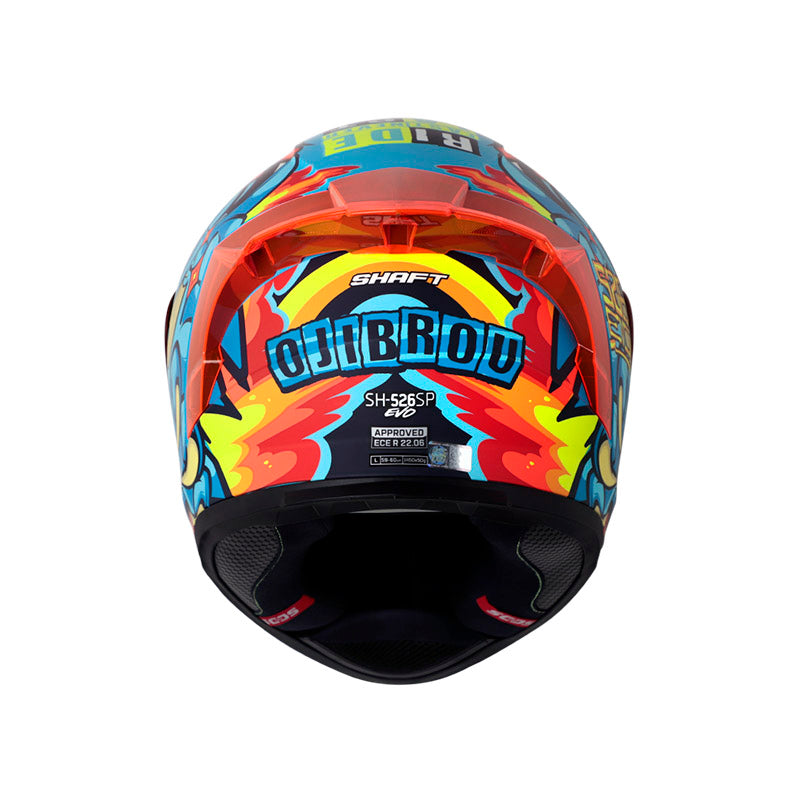 CASCO SHAFT SH-526SP EVO OJIBROU MATE AZUL AZUL IRIDIUM
