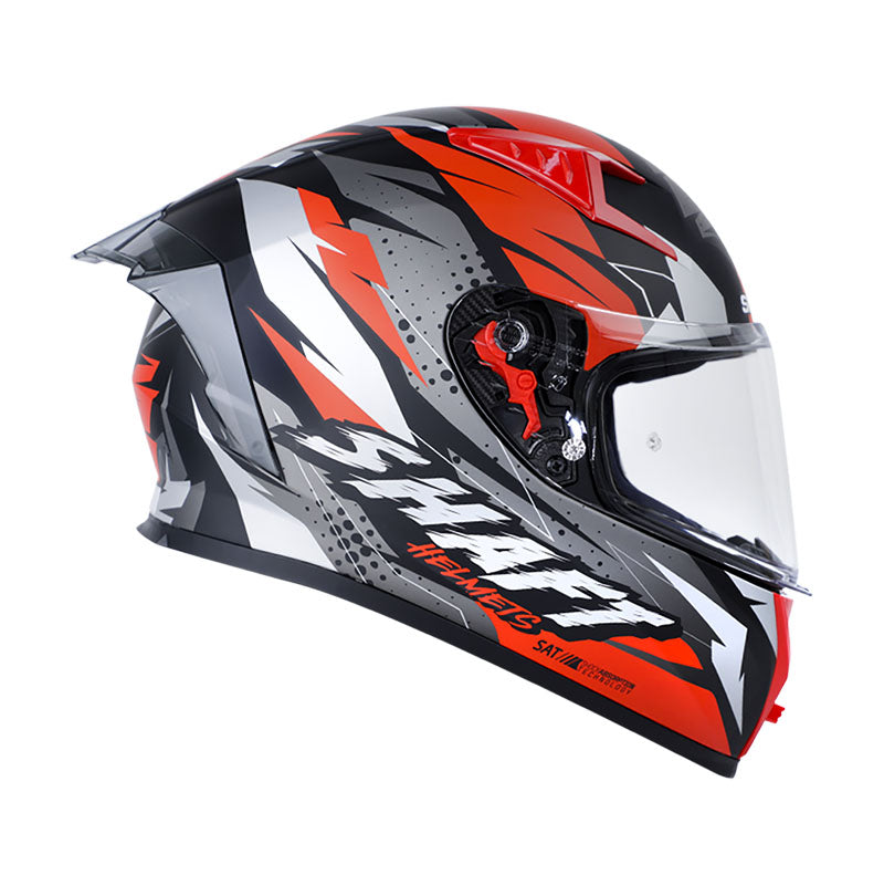 CASCO SHAFT SH-526SP SMASH MATE NEGRO ROJO SMOKE