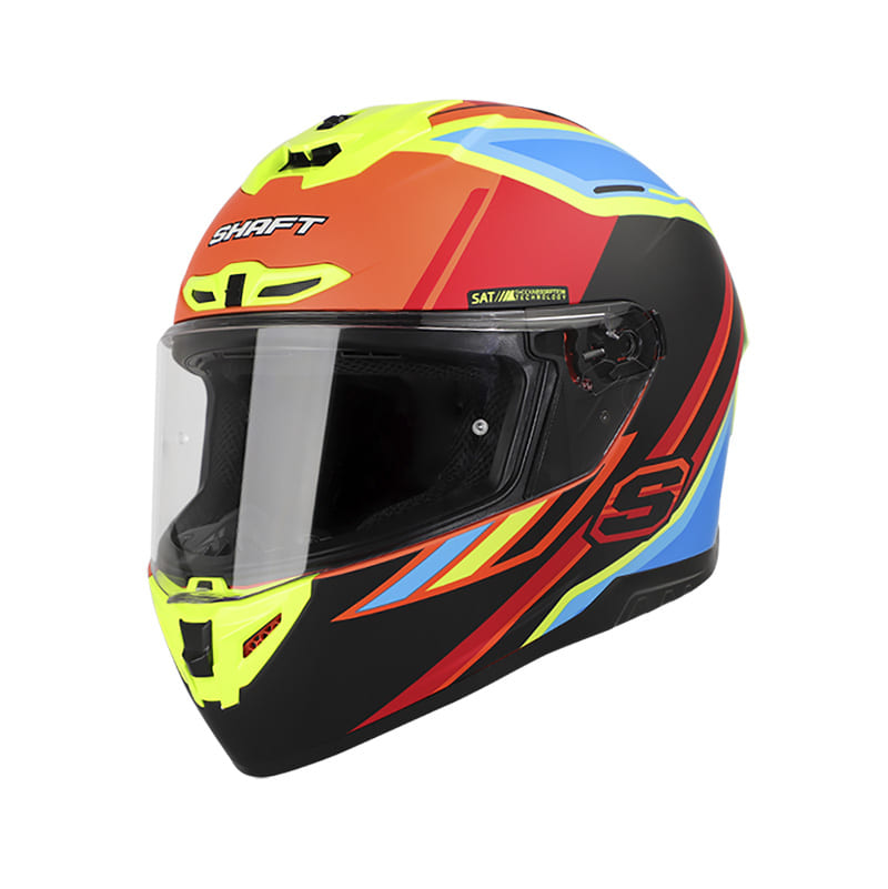 CASCO SHAFT SH-542GT POKAT MATE NARANJA NEON AMARILLO NEON
