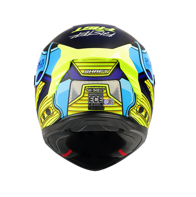 CASCO SHAFT SH-542GT SNEAKERHEA MATE NEGRO AMARILLO NEON