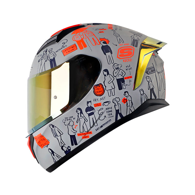 CASCO SHAFT SH-582SP EVO PEOPLE WALKING MATE GRIS ROJO