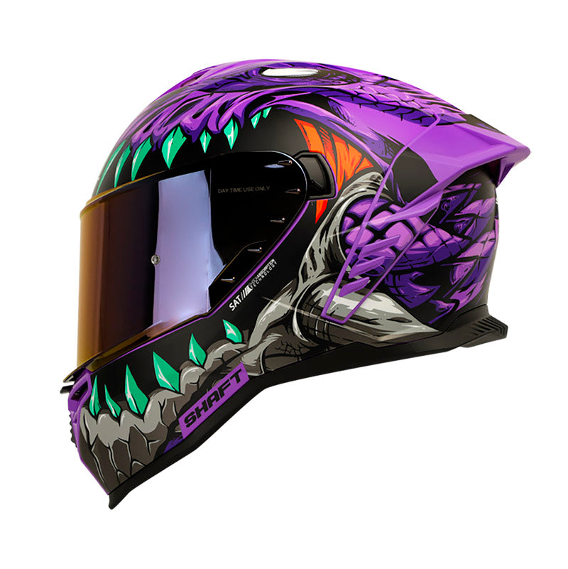 CASCO SHAFT SH-598GTR FEARX MORADO VISOR IRIDIUM
