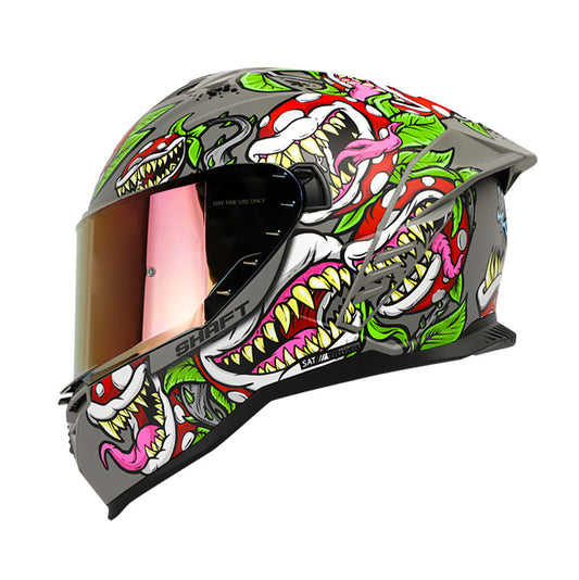 CASCO SHAFT SH-598GTR KILLER CREED II GRIS ROJO IRIDIUM