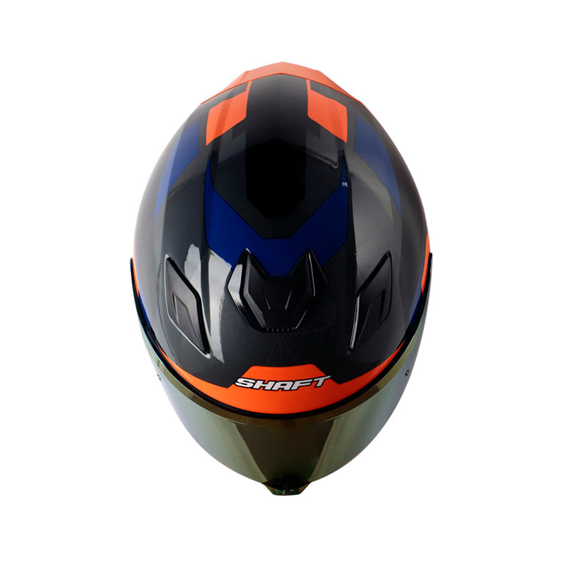 CASCO SHAFT SH-559 CORPS GRIS OSCURO NARANJA NEON IRIDIUM