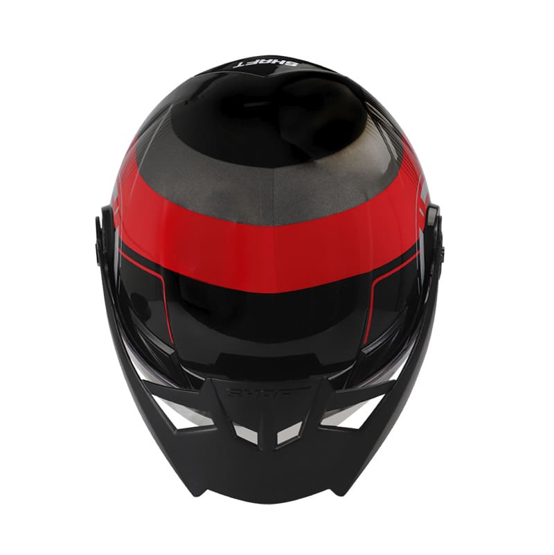CASCO SHAFT SH-211 ZORAK NEGRO ROJO