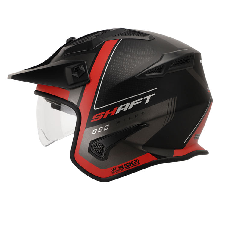 CASCO SHAFT SH-225 BOOM MATE NEGRO ROJO