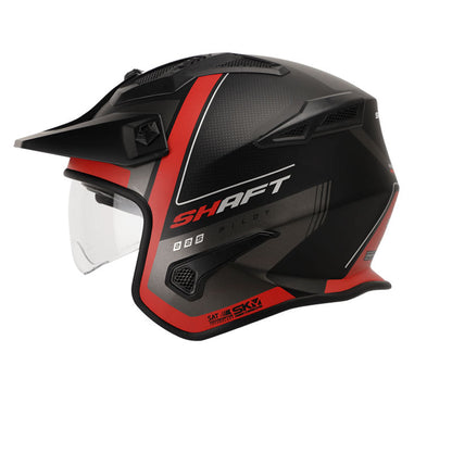 CASCO SHAFT SH-225 BOOM MATE NEGRO ROJO