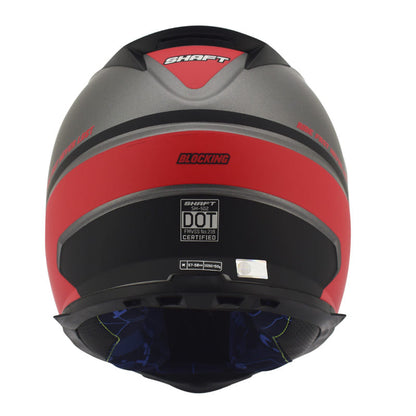 CASCO SHAFT SH-502 BLOCKING MATE NEGRO ROJO