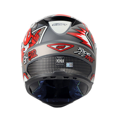CASCO SHAFT SH-502 GANG MATE GRIS ROJO