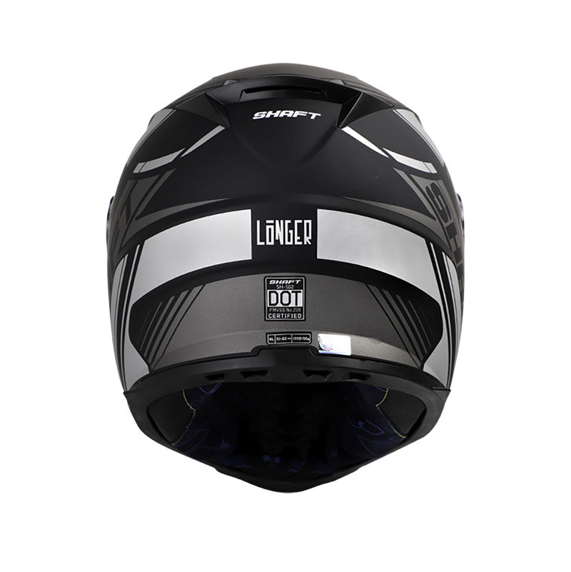 CASCO SHAFT SH-502 LONGER MATE NEGRO PLATA