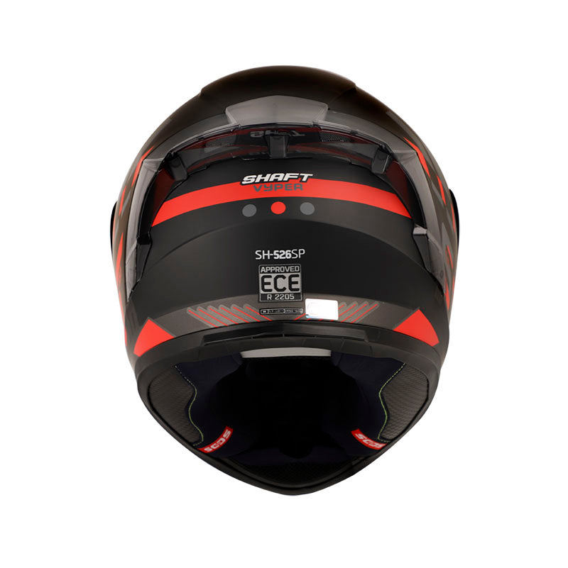 CASCO SHAFT SH-526SP VYPER MATE NEGRO ROJO VISOR HUMO