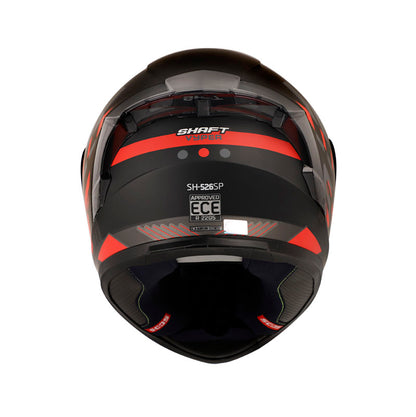 CASCO SHAFT SH-526SP VYPER MATE NEGRO ROJO VISOR HUMO