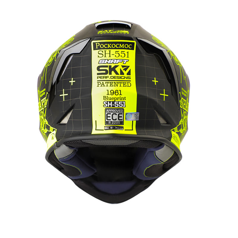 CASCO SHAFT SH-551 BLUEPRINT MATE NEGRO AMARILLO NEON
