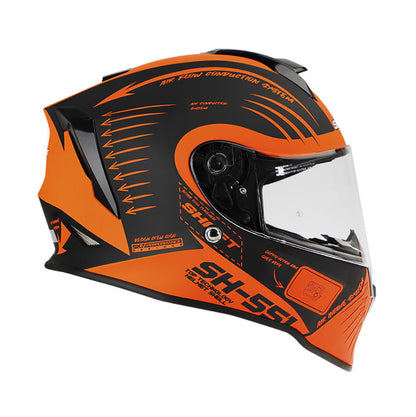 CASCO SHAFT SH-551 INSTRUCTIONS MATE NEGRO NARANJA NEON