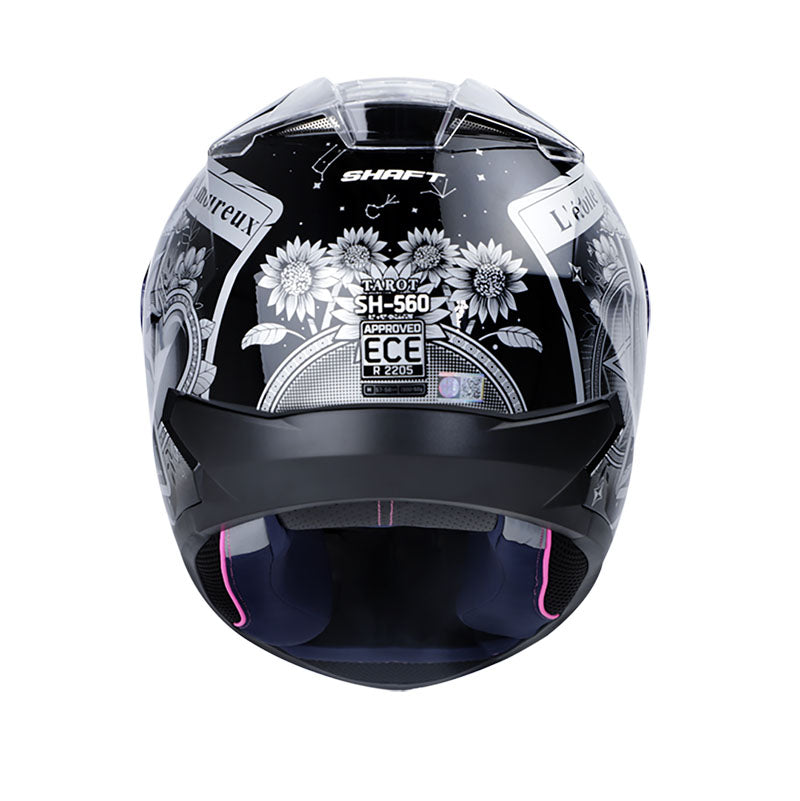 CASCO SHAFT SH-560 TAROT NEGRO PLATA