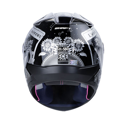 CASCO SHAFT SH-560 TAROT NEGRO PLATA