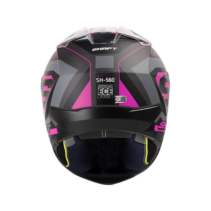 CASCO SHAFT SH-560 BRIGHT MATE NEGRO FUCSIA NEON