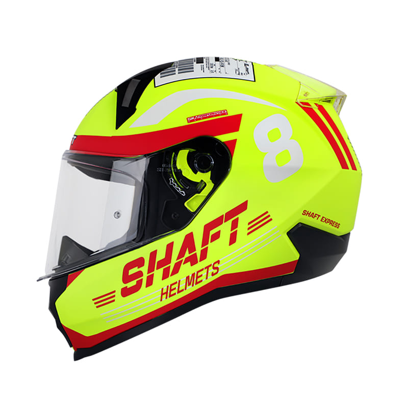 CASCO SHAFT SH-560 POSTAL MATE AMARILLO NEON ROJO