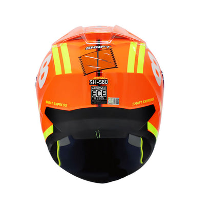 CASCO SHAFT SH-560 POSTAL NARANJA NEON AMARILLO NEON
