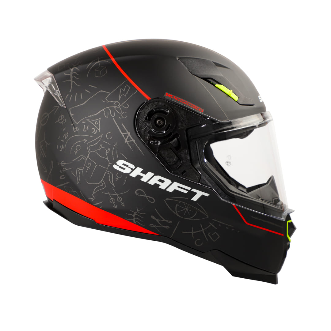CASCO SHAFT SH-562 WITCHCRAFT MATE NEGRO ROJO