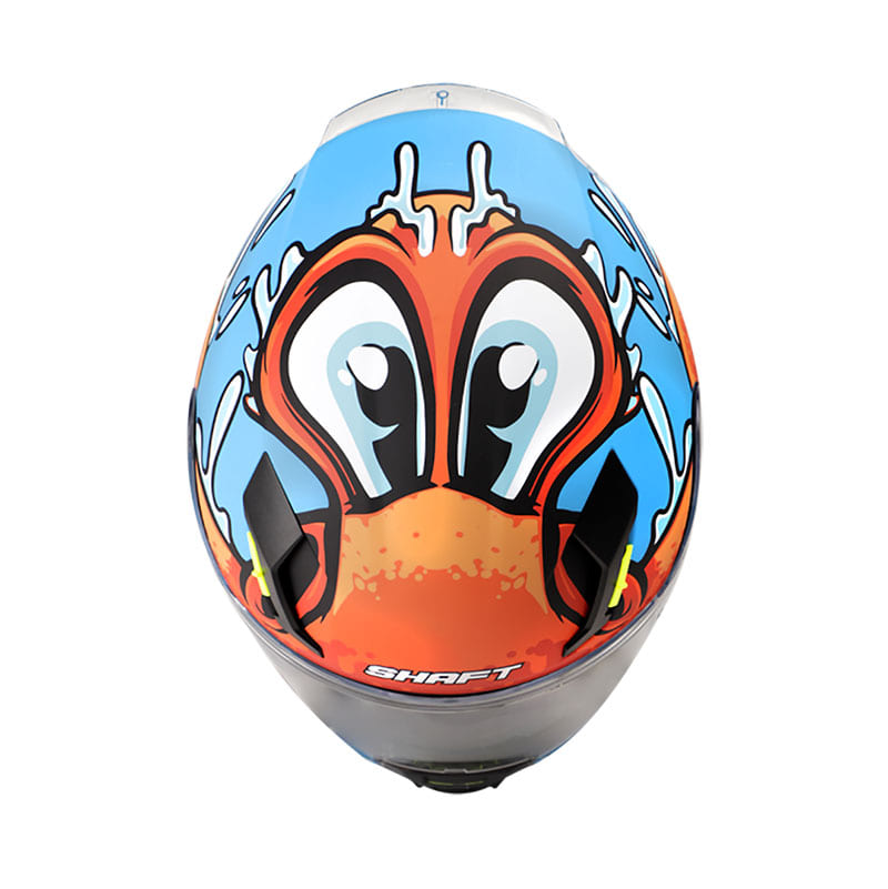 CASCO SHAFT SH-562 OCTOFUN MATE AZUL NARANJA NEON