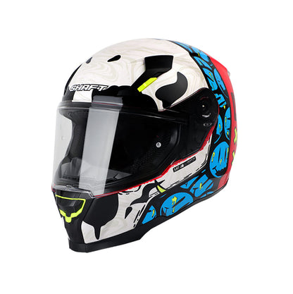 CASCO SHAFT SH-562 REBIRTH ROJO AZUL