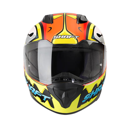 CASCO SHAFT SH-571 SR.CRAB MATE NARANJA NEON AMARILLO NEON