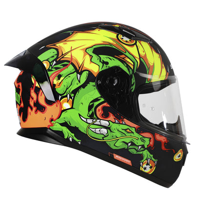 CASCO SHAFT SH-582SP LEVIATAN MATE NEGRO VERDE NEON
