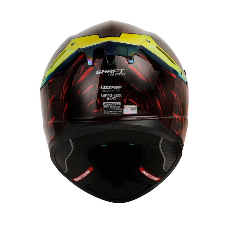 CASCO SHAFT SH-620C EVO LIZZARD ROJO VISOR REVO