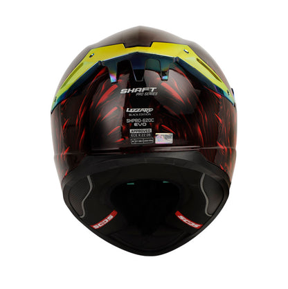 CASCO SHAFT SH-620C EVO LIZZARD ROJO VISOR REVO