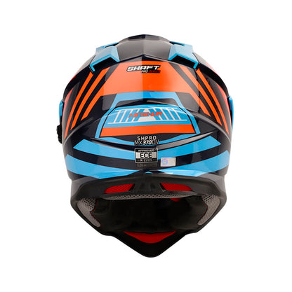 CASCO SHAFT SH-MX370DV ABTENUR AZUL NARANJA NEON
